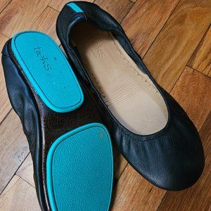 Tieks Black Flats